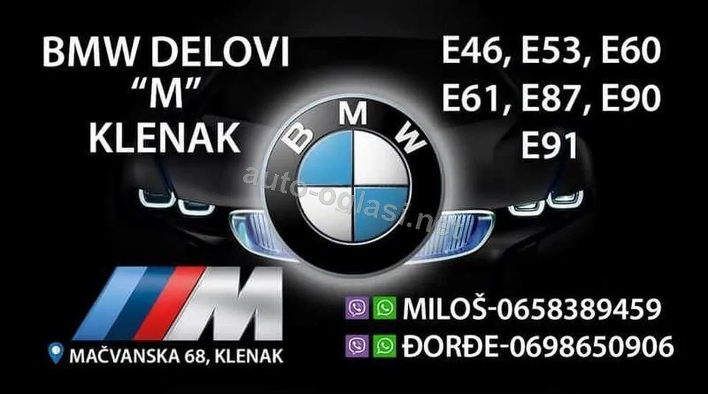 Svi Delovi Za E87,E46,E60 Za Bmw Serija 1, Serija 3, Compact . Od