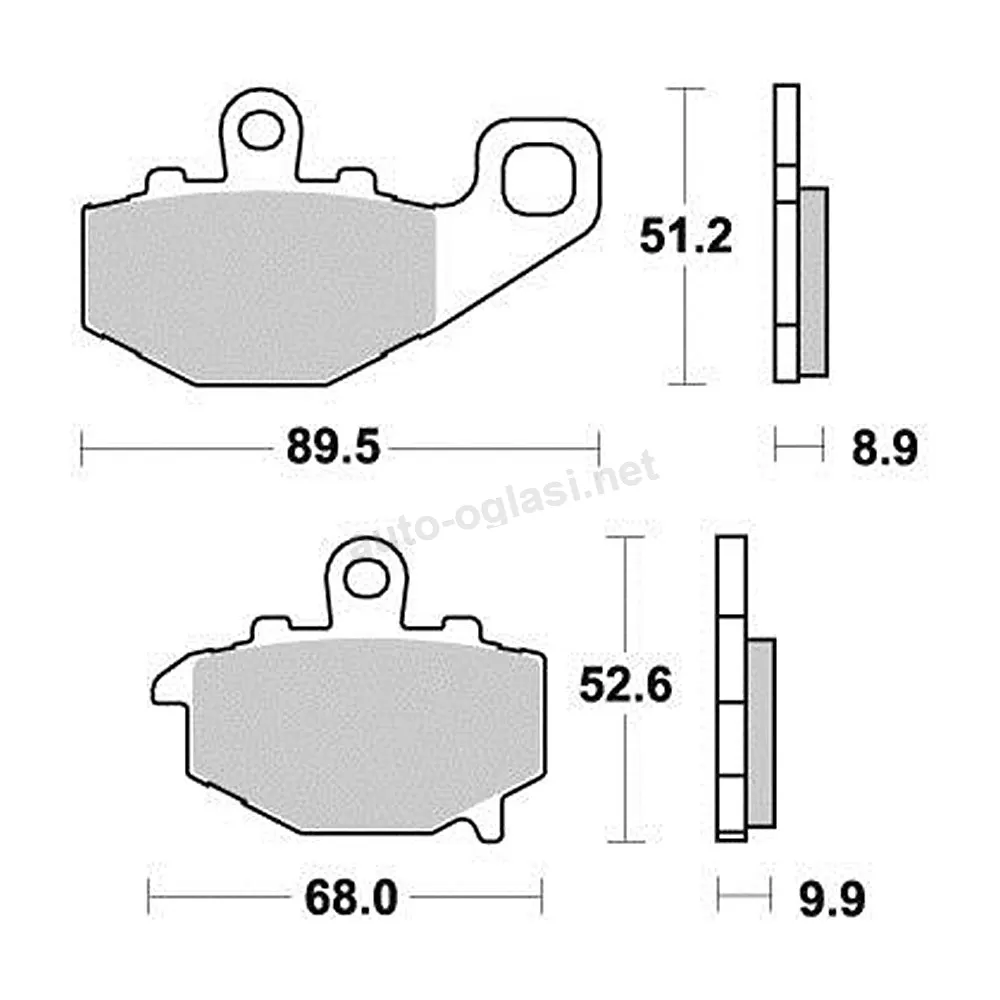 Disk pločice PERFTEC R90 S1094R ( SEMI-SINTER )