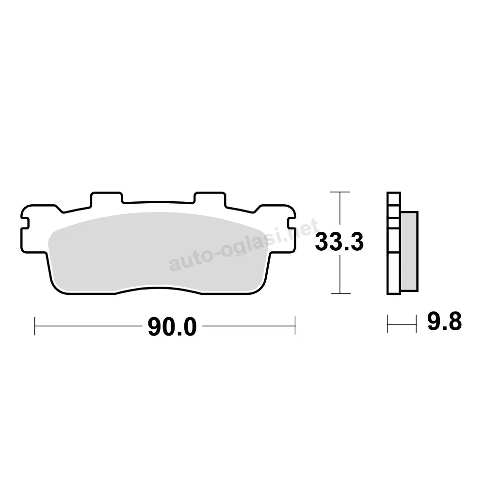 Disk pločice TRW MCB830SRM ( MAXI – SCOOTER SINTER )