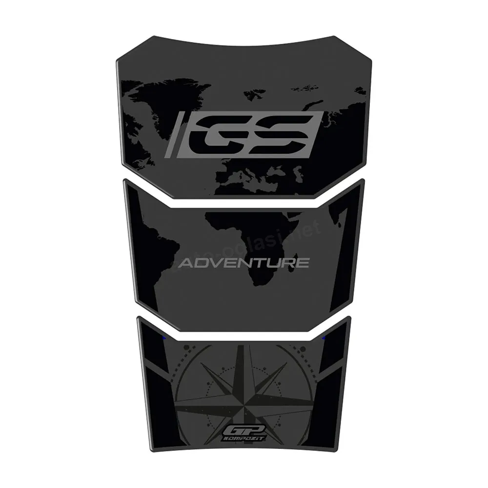 Nalepnice rezervoara TANK PAD set BMW R 1200 GS / R 1250 GS ADV  (13-23) crno siva GP KOMPOZIT