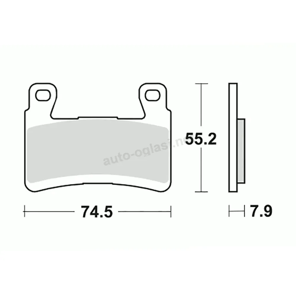 Disk pločice TRW MCB850SV ( SINTER )