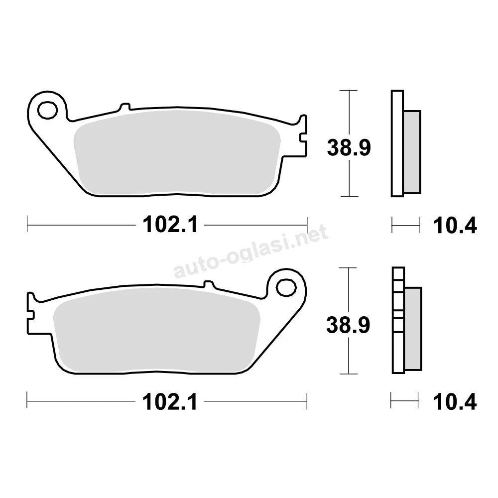 Disk pločice za motocikleTRW MCB631SRM ( MAXI – SCOOTER SINTER )