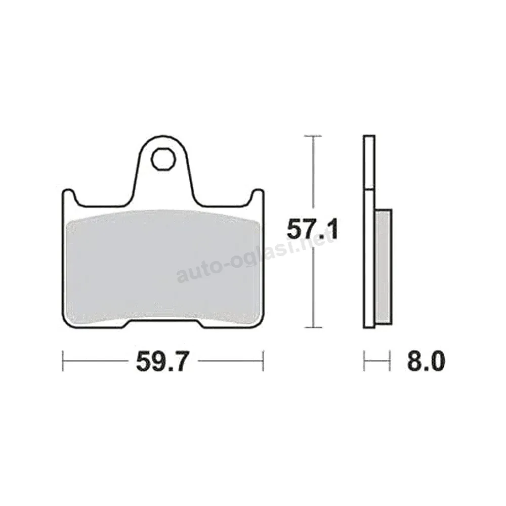 Disk pločice TRW MCB691SH ( SINTER )