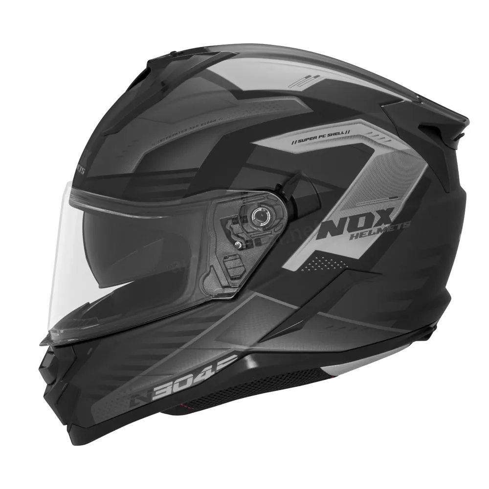 Kaciga NOX Full Face sa naočarima N304 S CARVER MATT BLACK TITANIUM M