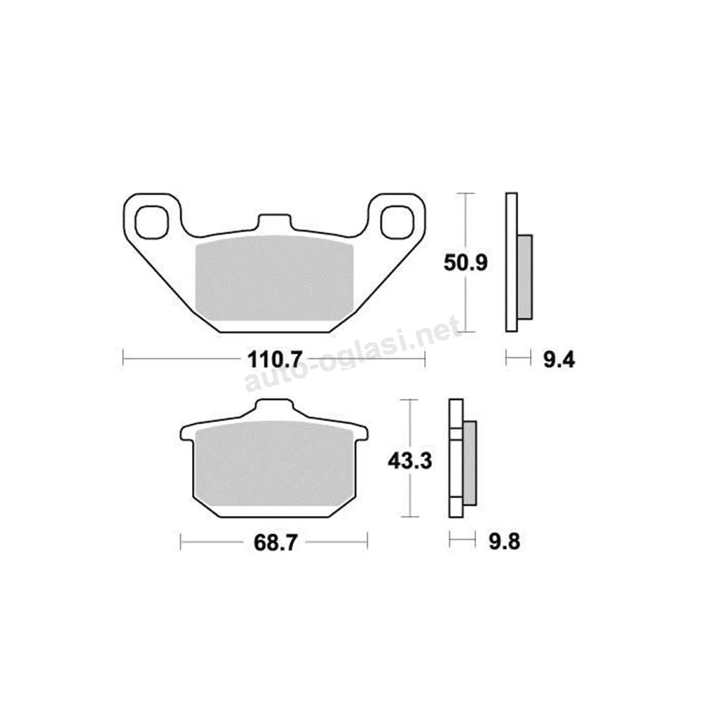 Disk pločice PERFTEC R90 S1002R ( SEMI SINTER )