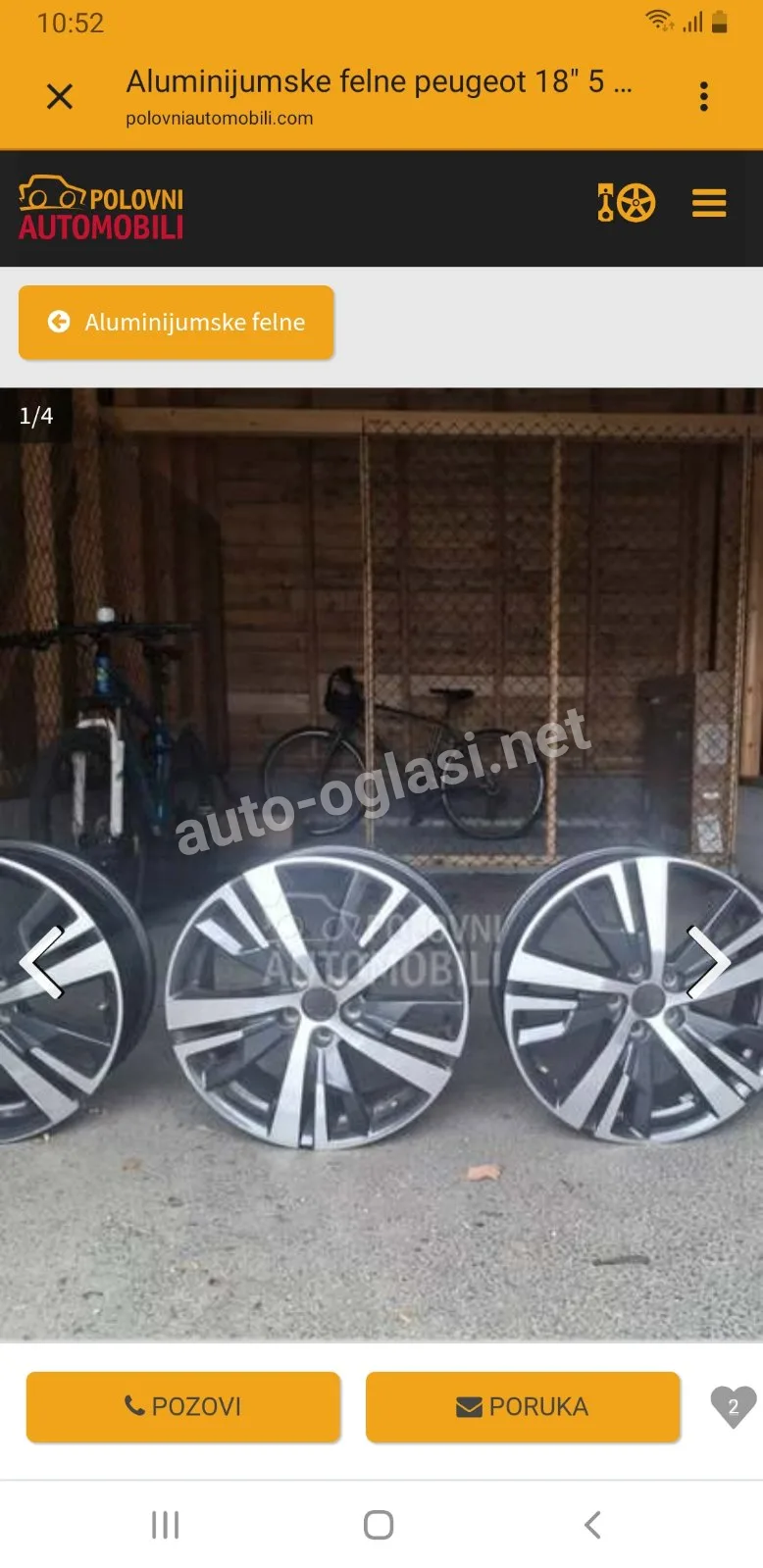 Original felne za 3008,5008