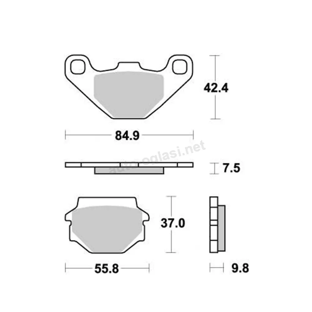 Disk pločice PERFTEC R90 S1031R ( SEMI SINTER )