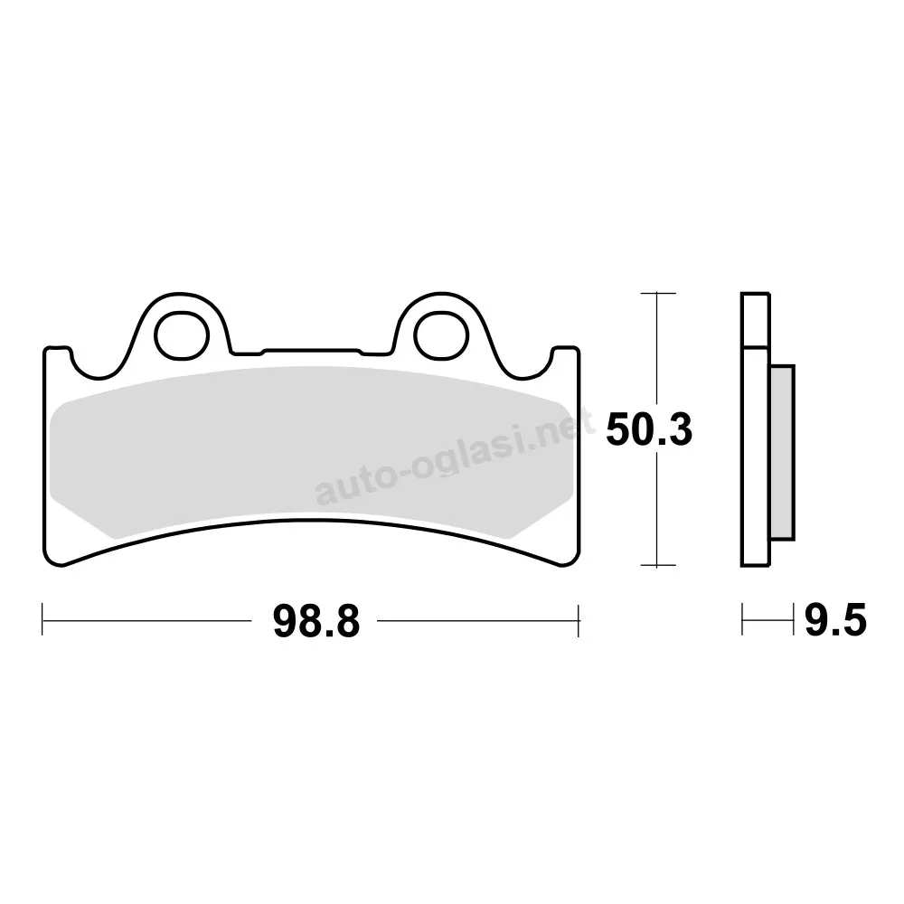 Disk pločice za motocikle TRW MCB656SV ( SINTER )