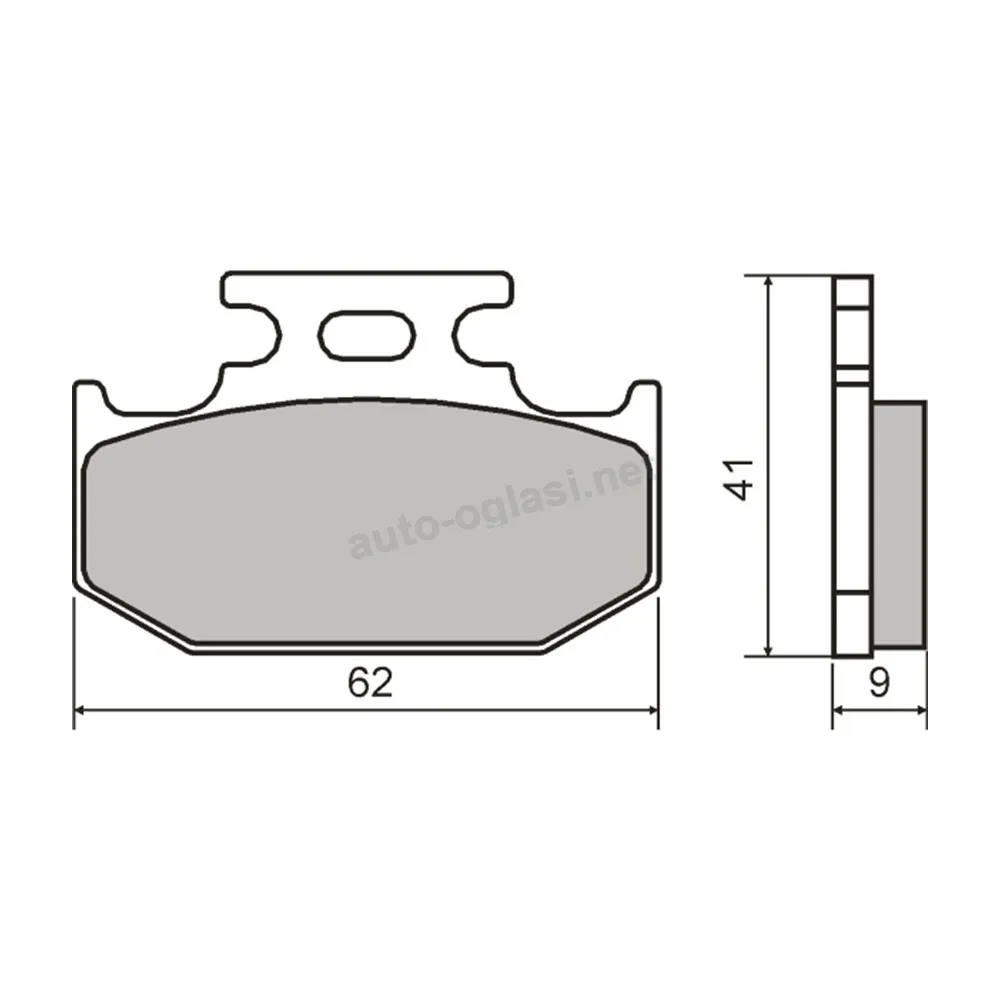 Disk pločice Yamaha DT 125X  05-06  RMS