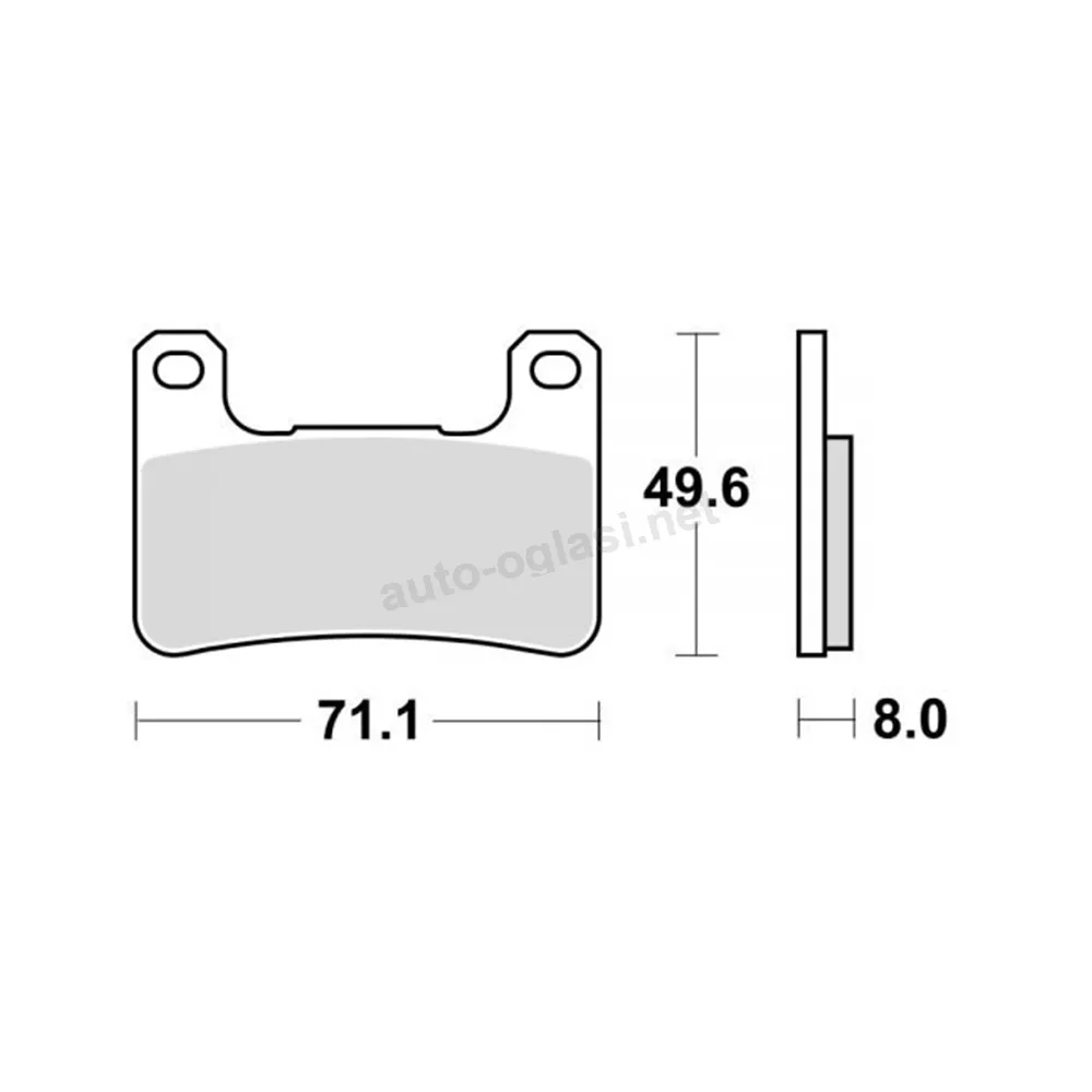 Disk pločice za motocikle TRW MCB752TRQ ( TRACK – SINTER )