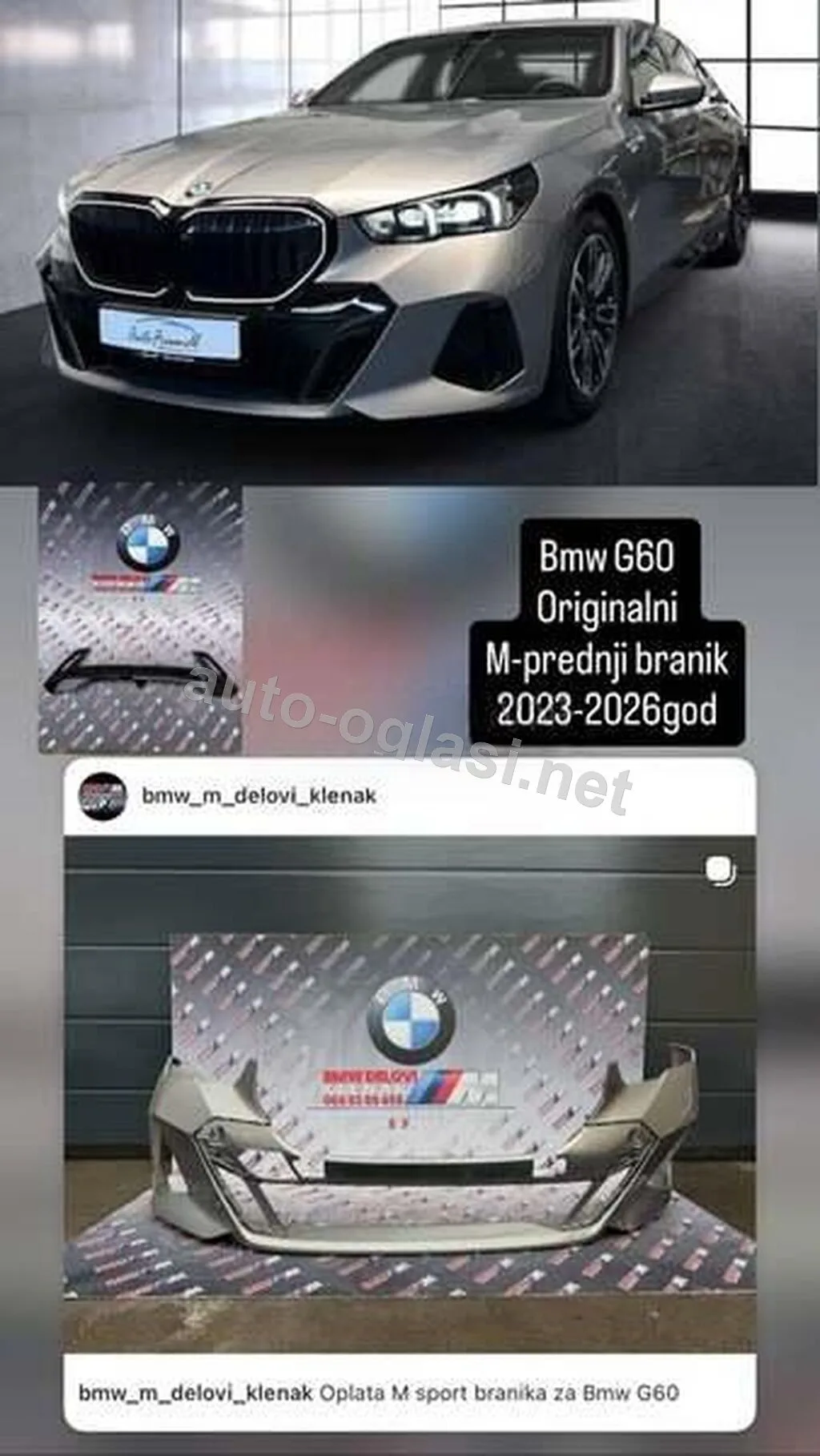 M Prednji Branik G60 Za Bmw 518, 520, 520 Gt . Od 2023. Do 2026