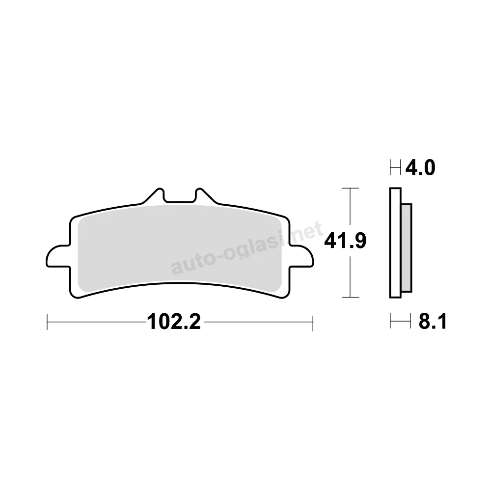 Disk pločice za motocikle TRW MCB858TRQ ( TRACK – SINTER )