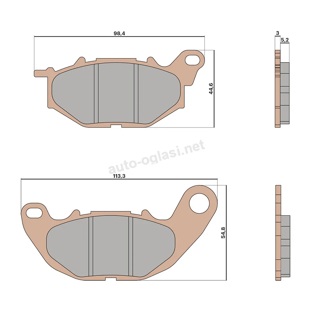 Disk pločice Malossi Yamaha X-Max 125 / 250 / 300 MHR sinter