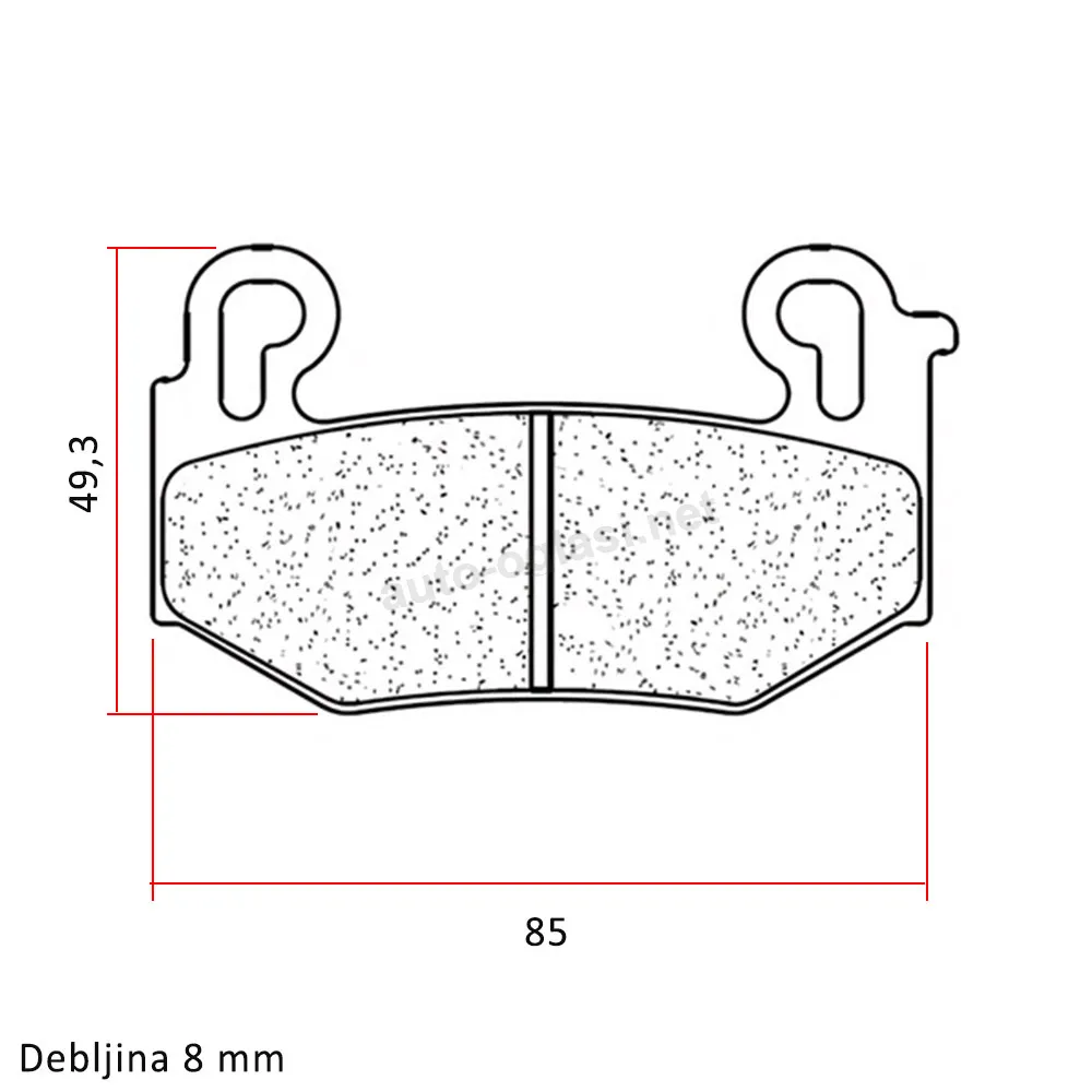 Disk pločice CL 1280A3+ BMW R 1300 GS