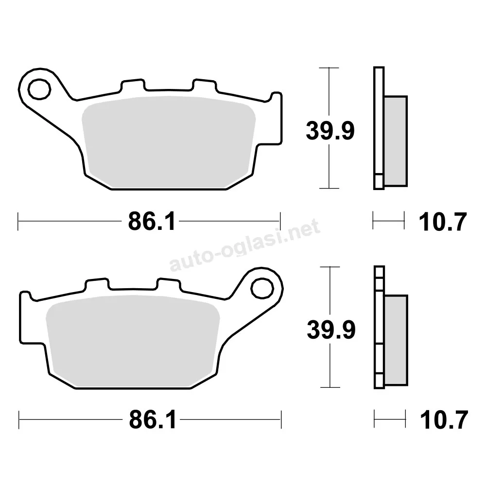 Disk pločice TRW MCB585SH ( SINTER )