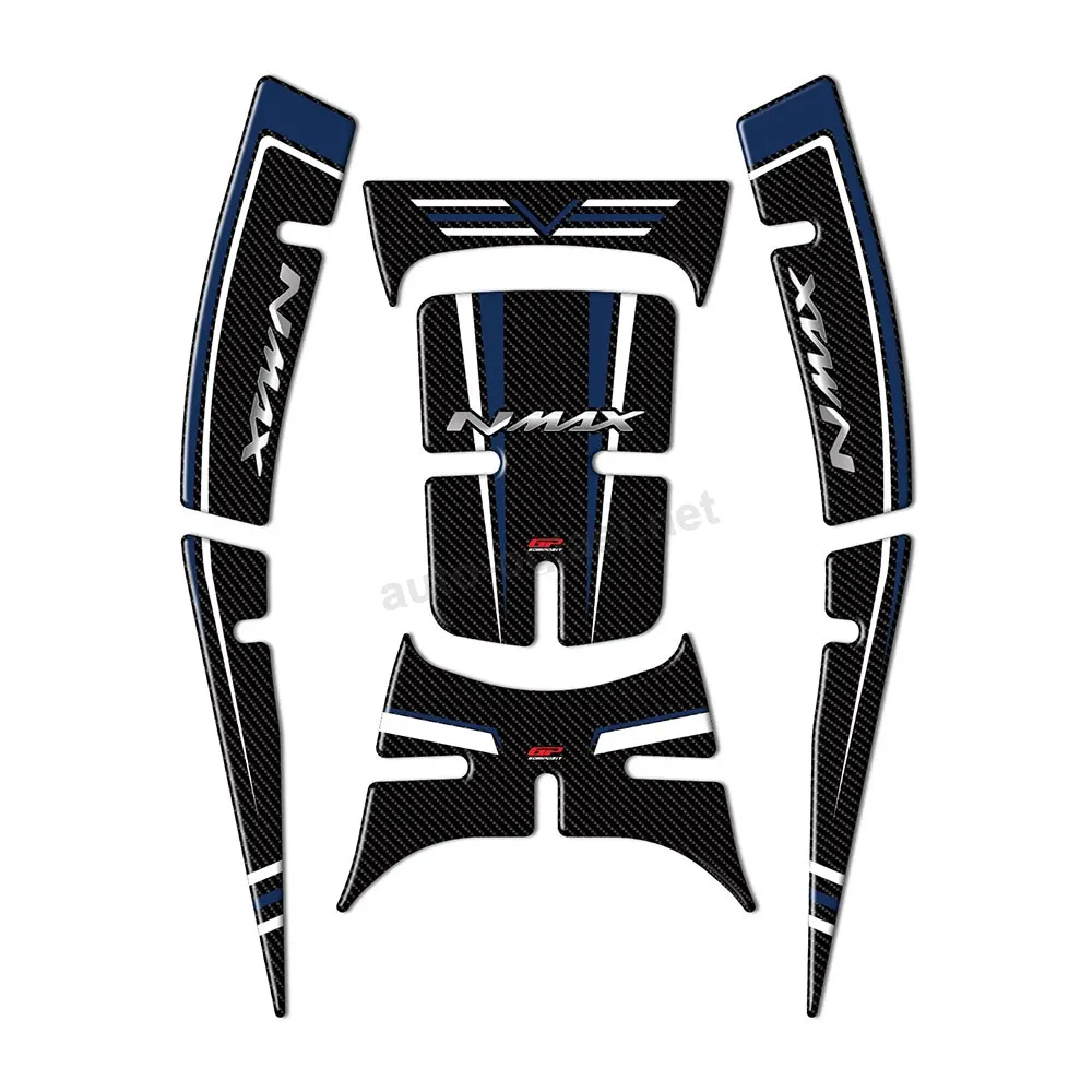 Nalepnica rezervoara TANK PAD Yamaha N MAX 125/ 155 (21-24) plavo carbon GP KOMPOZIT