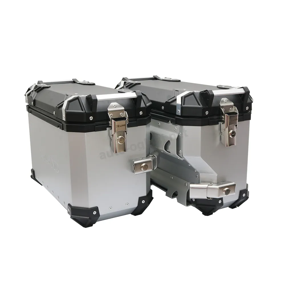 Bočni koferi X-LAND ALU sivi 38L+32L