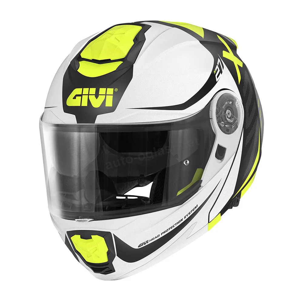 Kaciga GIVI Flip Up X27 DIMENSION crno belo žuta M