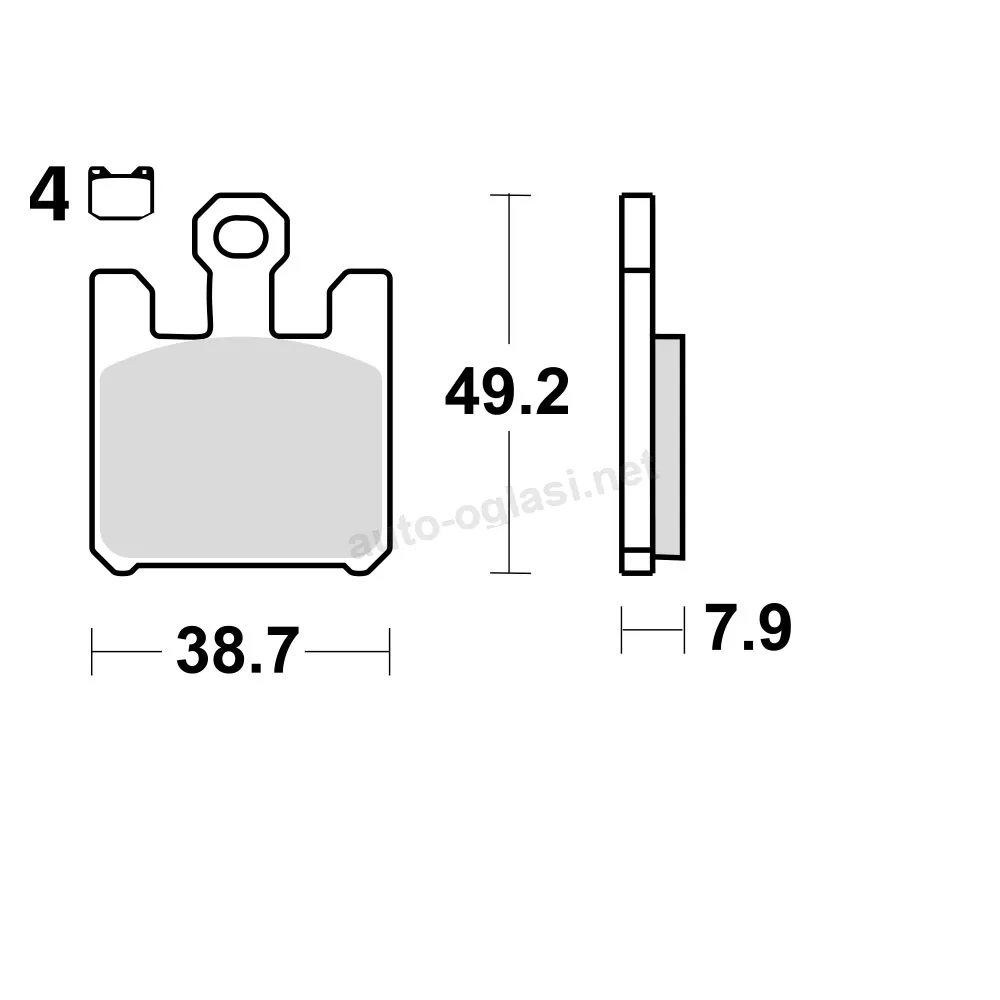 Disk pločice TRW MCB742SV ( SINTER )