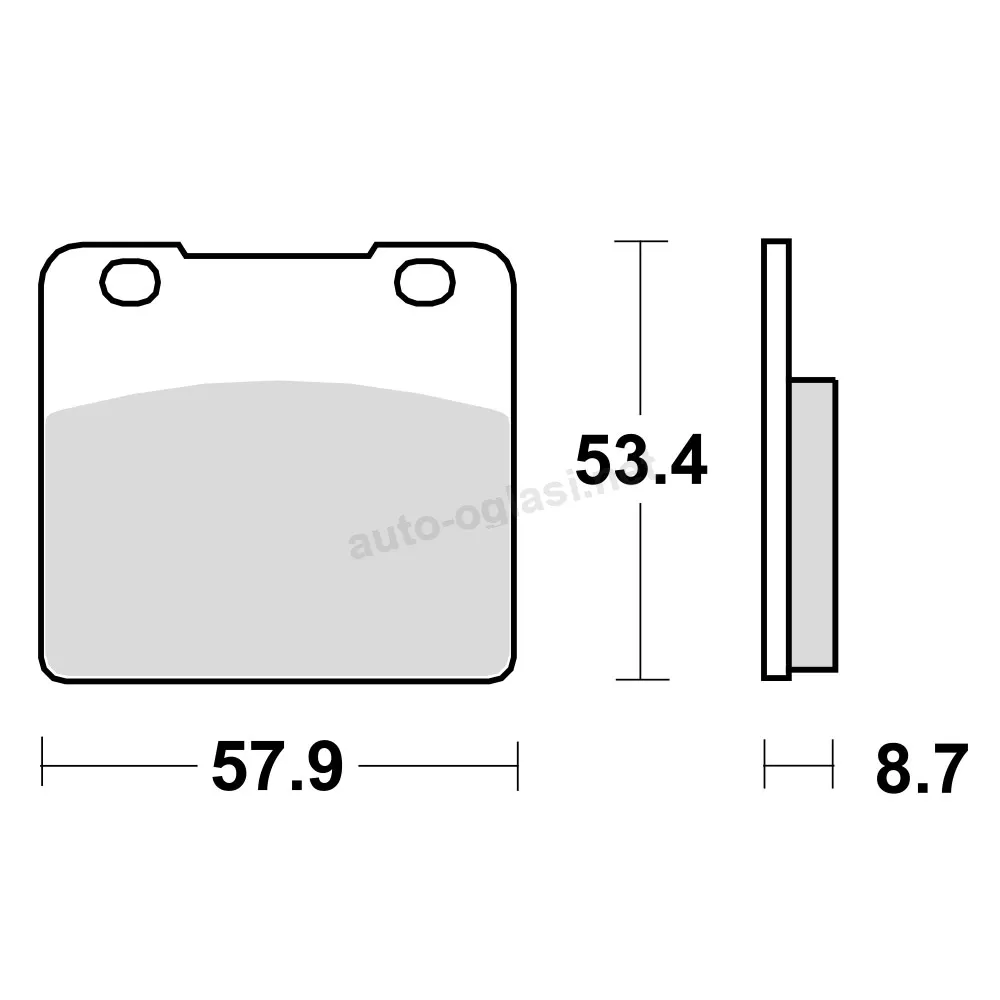 Disk pločice TRW MCB542 ( ORGANIC )