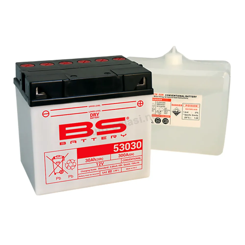 Akumulator BS 12V 30Ah kis.sa kiselinom 53030 desni plus(186x130x171) 300A