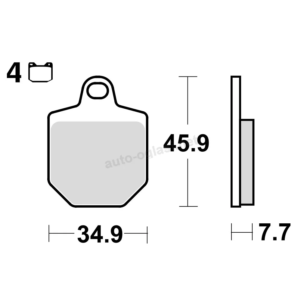 Disk pločice TRW MCB794RSI ( TRACK – SINTER )