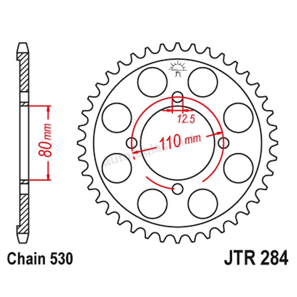Lančanik zadnji JT  JTR284-40-50-35005 (50)40 zuba