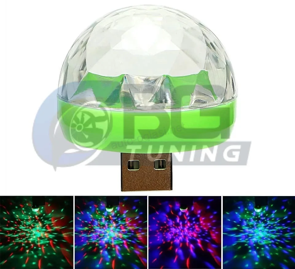 Mini RGB LED disko kugla na USB