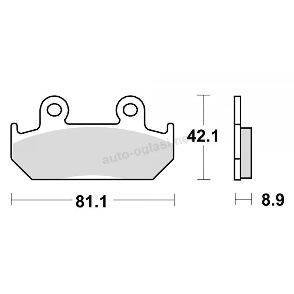 Disk pločice TRW MCB562TRQ ( TRACK – SINTER )
