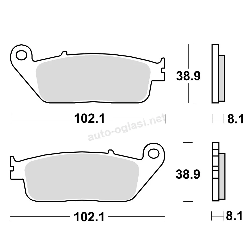 Disk pločice za motocikleTRW MCB598SRM ( MAXI – SCOOTER SINTER )