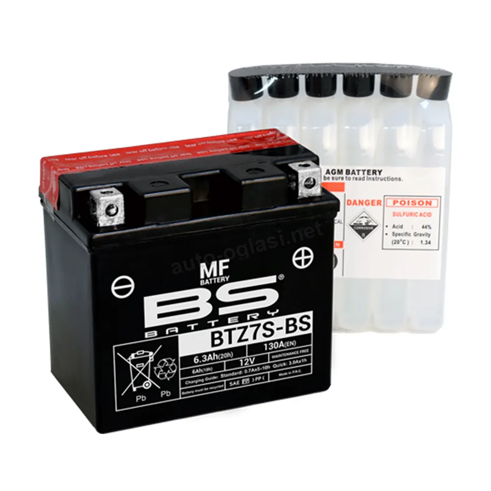 Akumulator BS 12V 6Ah gel BTZ7S-BS desni plus (113x70x105) 130A