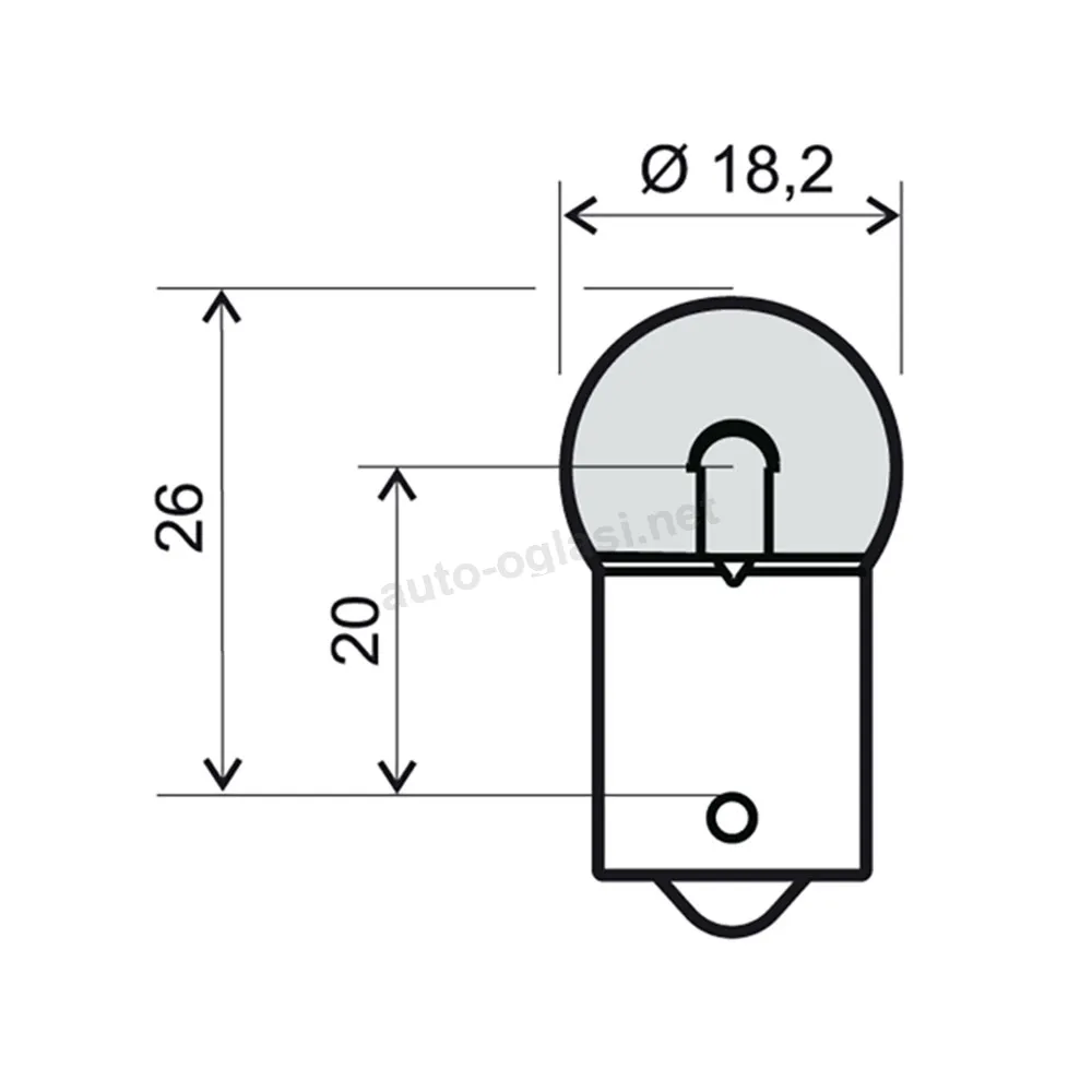 Sijalica 12V 5W BA15S G18 RMS