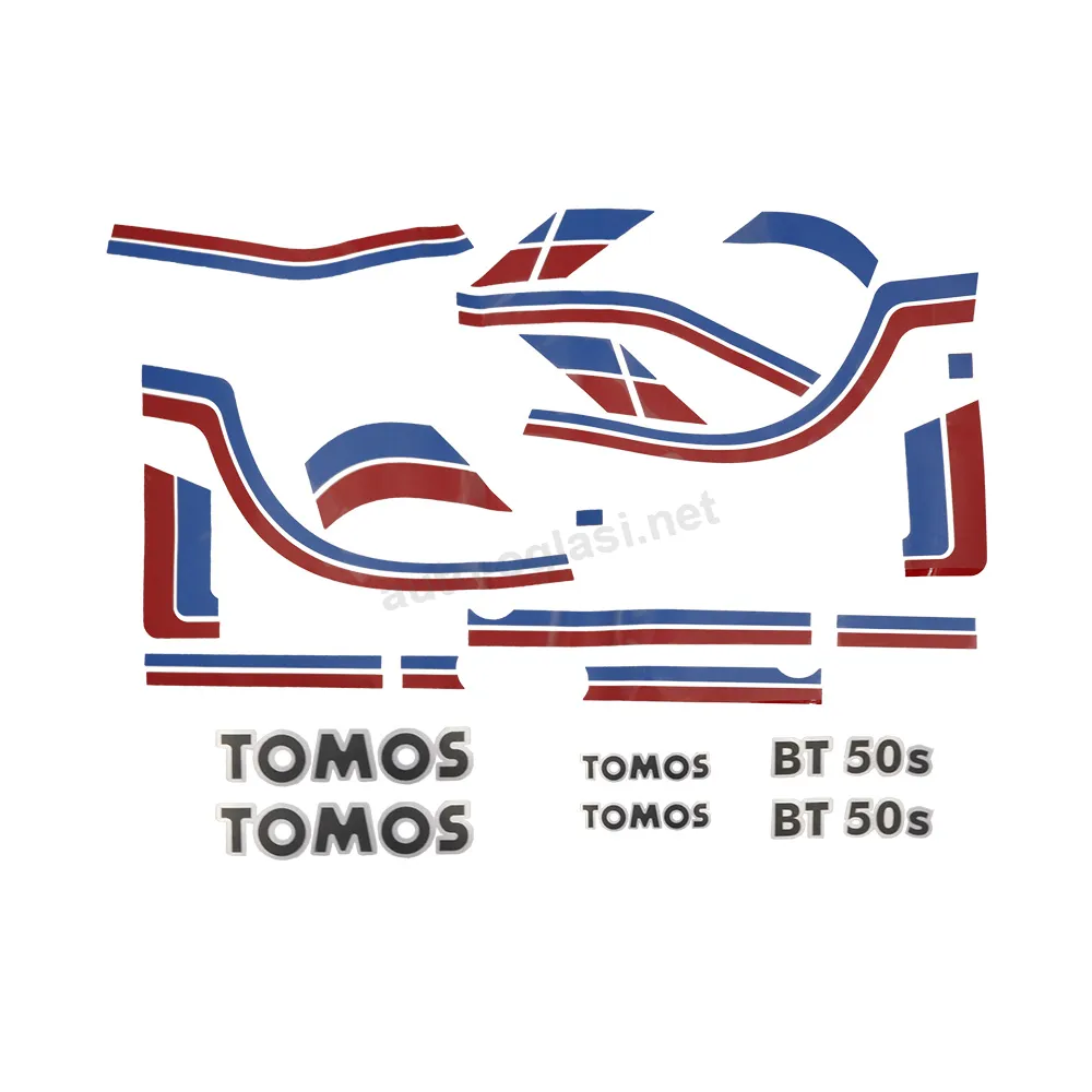 Nalepnice Tomos BT50 veliki set