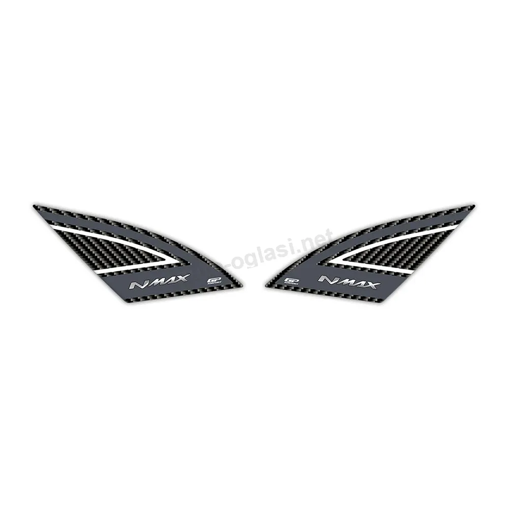 Nalepnica bočne TANK PAD Yamaha N MAX 125/ 155 (21-24) sivo carbon GP KOMPOZIT