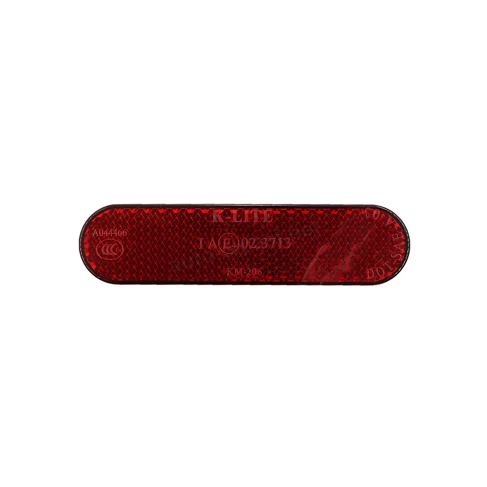 Mačije oko 95x25mm ovalno crveno RMS samolepljivo