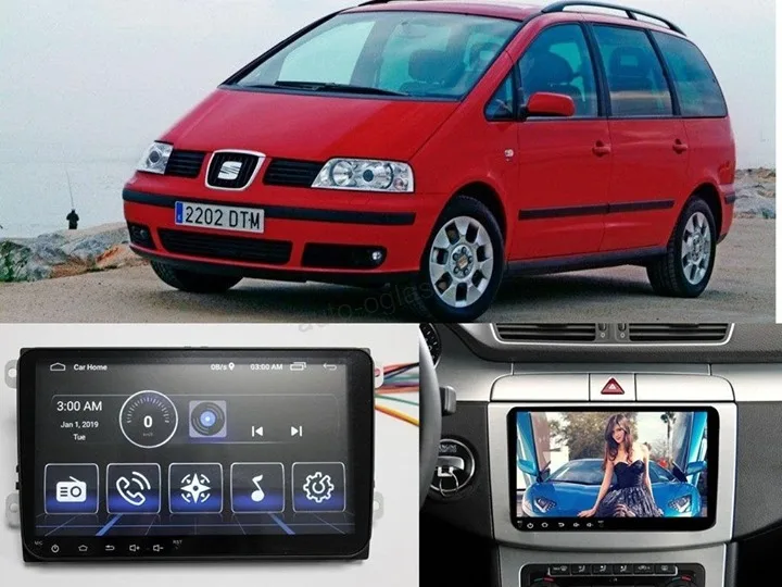 Seat Alhambra 2005 - 2012 Multimedija 9 inca Android