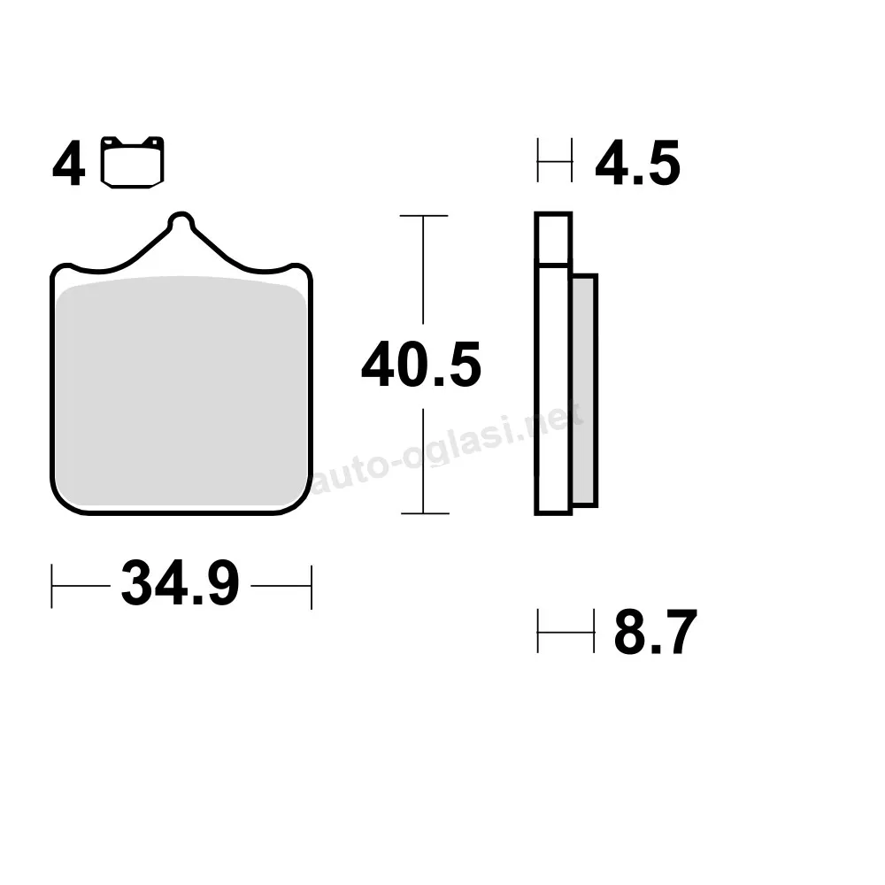 Disk pločice TRW MCB829CRQ ( TRACK – CARBON )