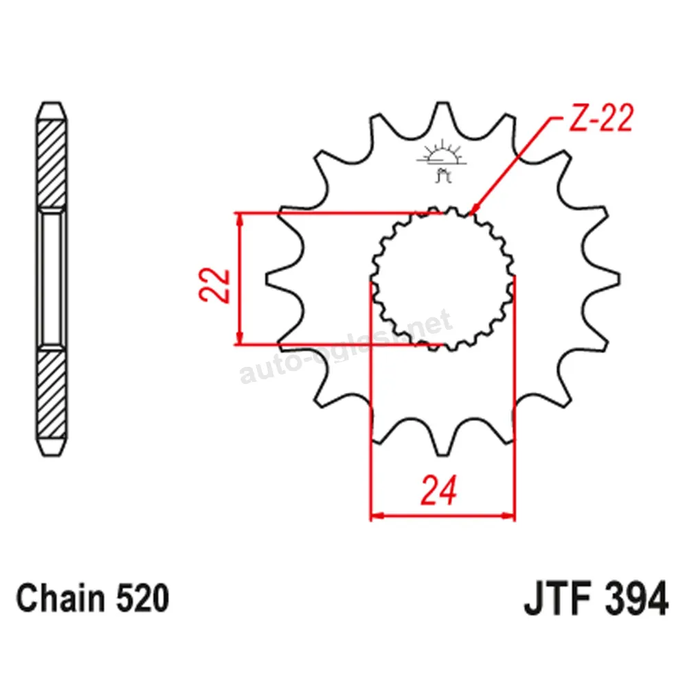 Lančanik prednji JT  JTF394-13-50-32056 (520)13 zuba