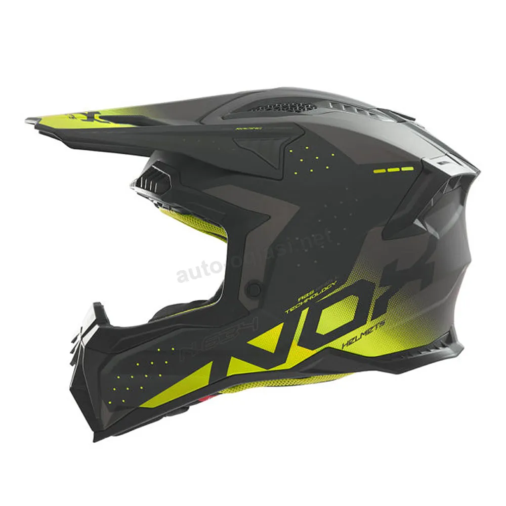 Kaciga NOX Cross N634 GRADIANT žuto mat crna M