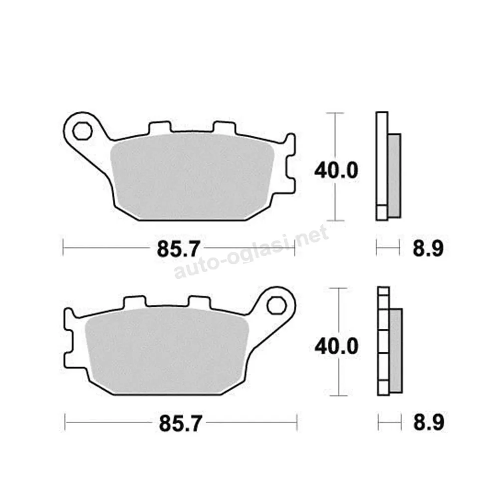 Disk pločice PERFTEC R90 S1035R ( SEMI SINTER )