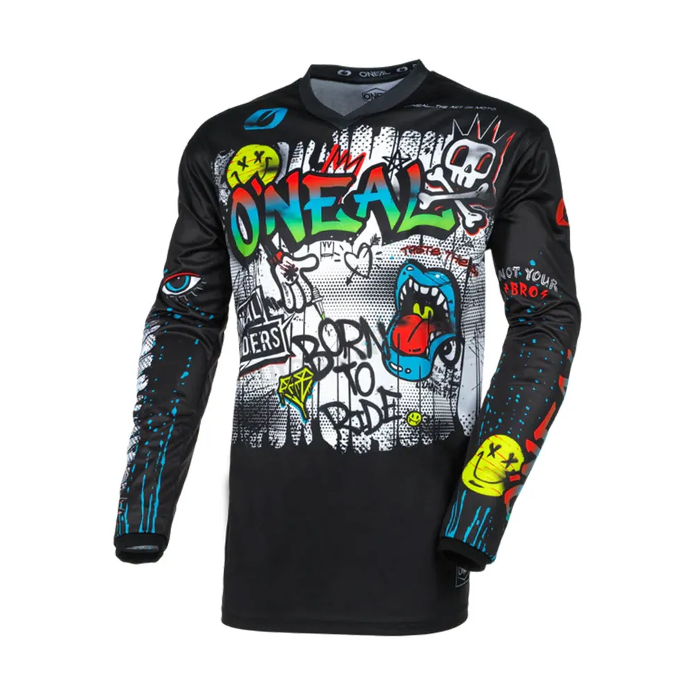 Dres Motocross ONEAL ELEMENT RANCID crno beli XL