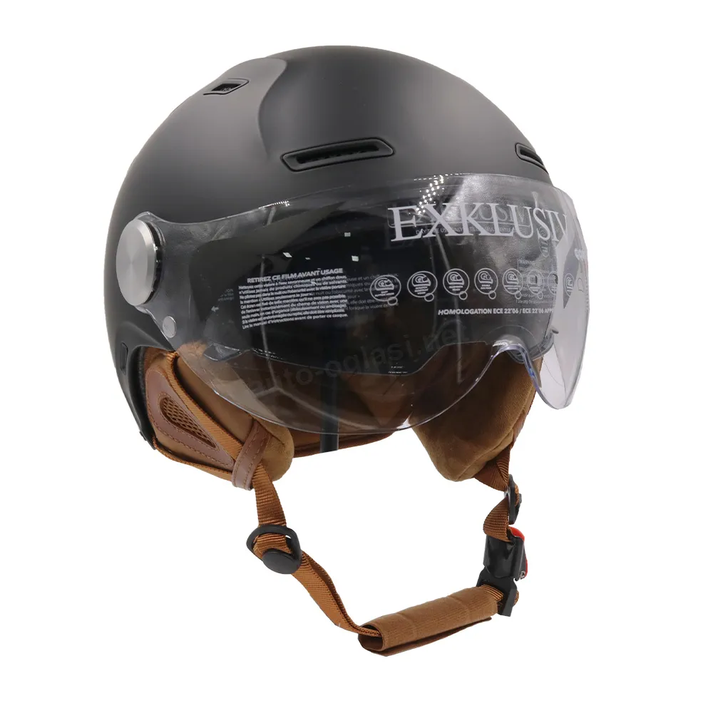 Kaciga za trotinet NOX Jet E-BIKE 2 mat crna