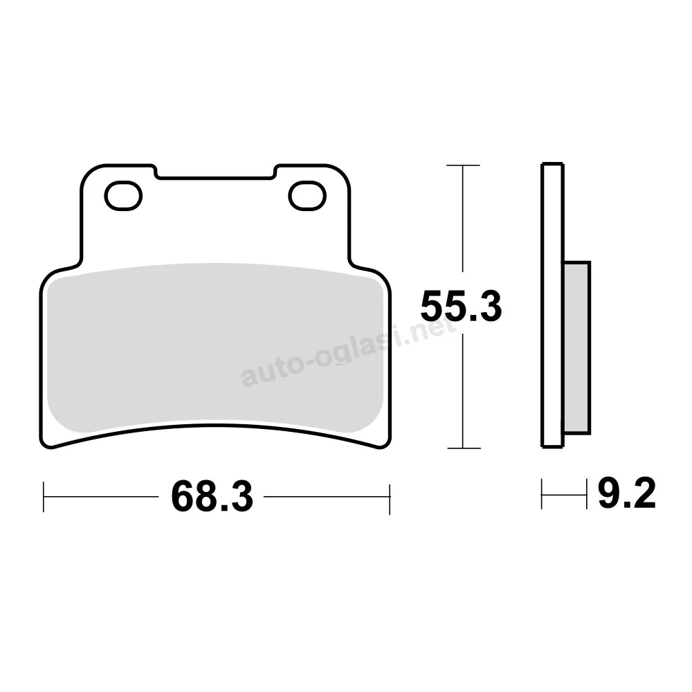 Disk pločice TRW MCB785 ( ORGANIC )