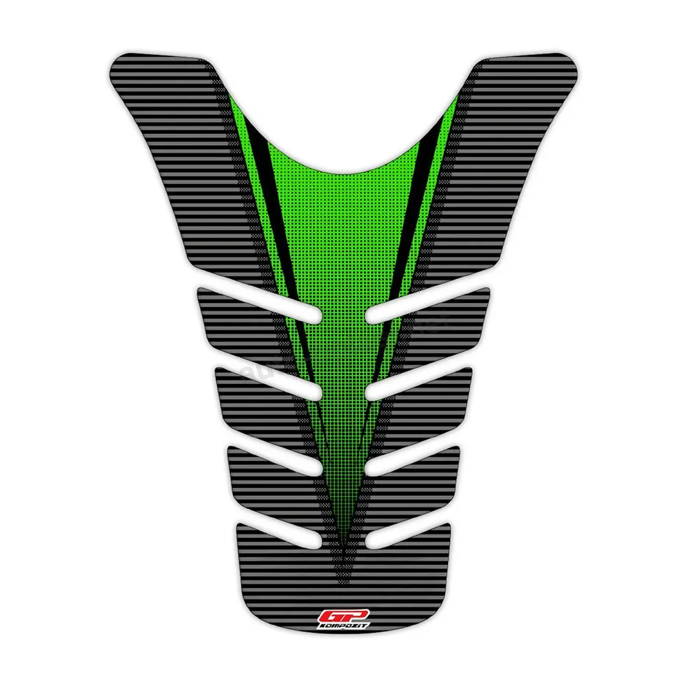 Nalepnica rezervoara TANK PAD Kawasaki ZX-6R (09-17) zelena GP KOMPOZIT