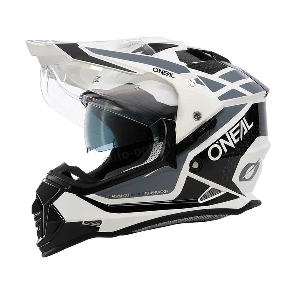 Kaciga ONEAL Enduro SIERRA belo crno siva XL
