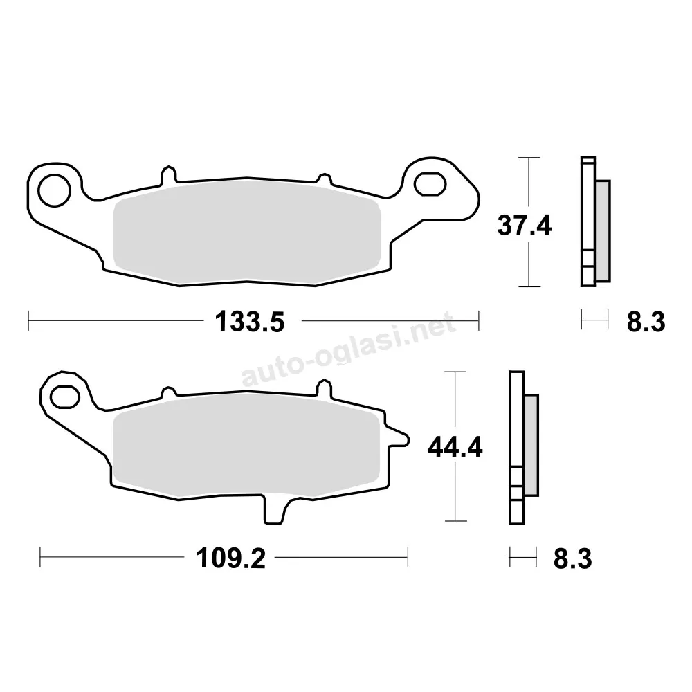 Disk pločice za motocikle TRW MCB682SV ( SINTER )