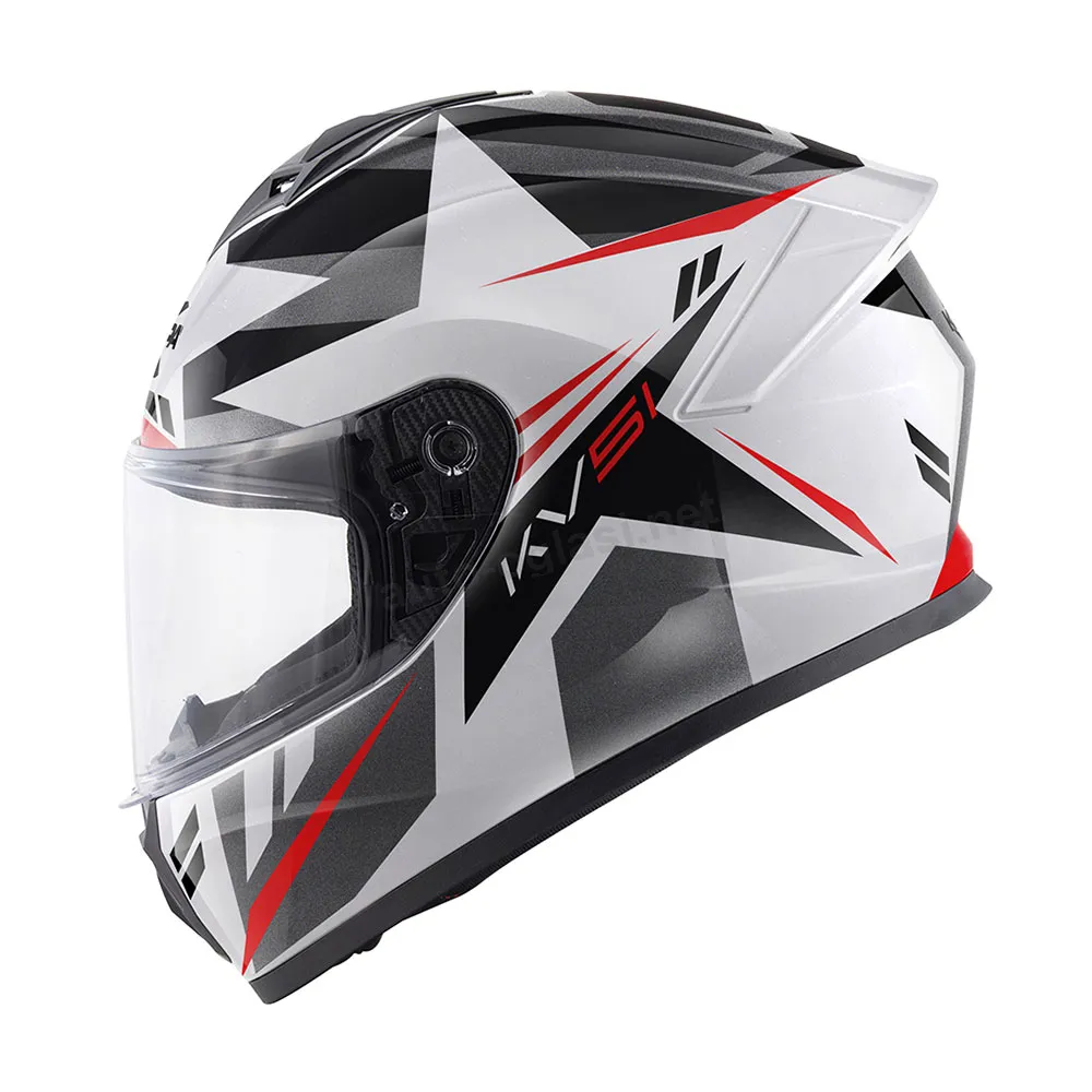 Kaciga Kappa zatvorena KV51 ZENITH  belo crno crvena XXL