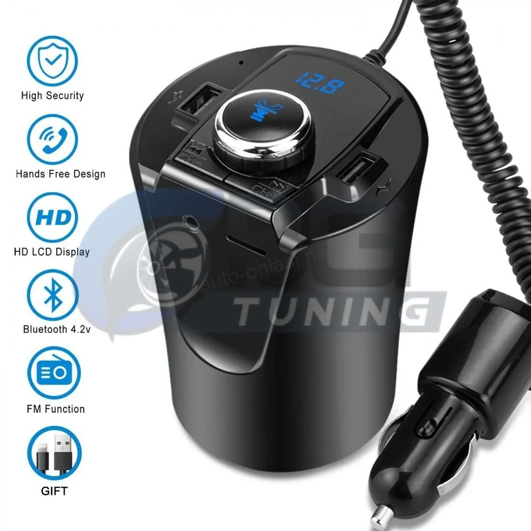 Fm transmiter modulator MULTIFUNKCIONALNA casa usb aux mp3 bluethoot