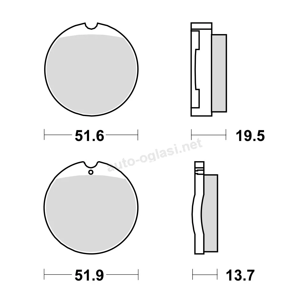 Disk pločice TRW MCB35 ( ORGANIC )