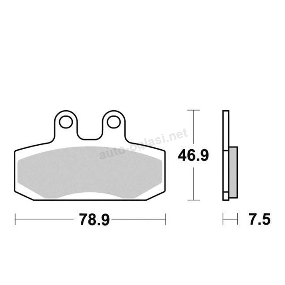 Disk pločice PERFTEC R90 S1074R ( SEMI SINTER )